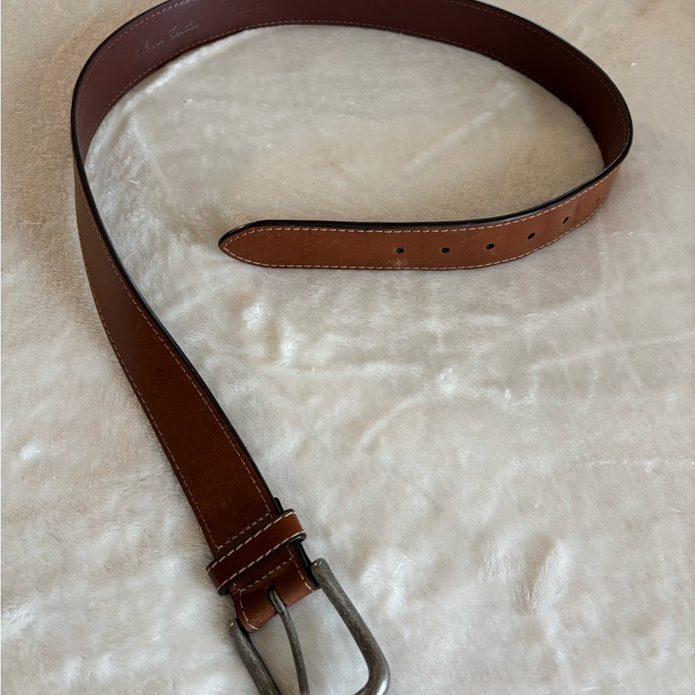 Daniel Cremieux Brown Leather Belt